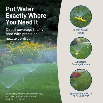 Port-A-Rain Above-Ground Sprinkler System, Green - 58092