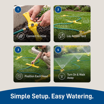 Port-A-Rain Above-Ground Sprinkler System, Green - 58092