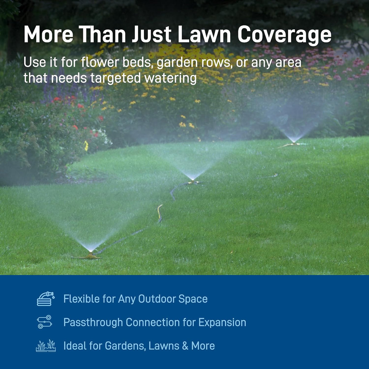 Port-A-Rain Above-Ground Sprinkler System, Green - 58092