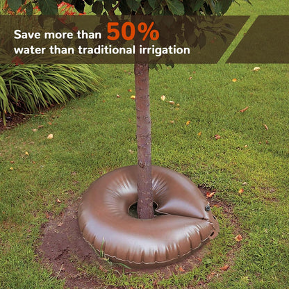 16 Gallon Tree Watering Bag/Ring, Extremely Heavy Duty PVC Planting Water Bag for Tree and Shrubs, Basic Water Saving Slow Release Root Water System for Tree Drip Irrigation-1 Pack