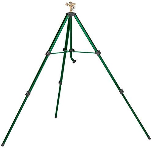 Heavy Duty Brass Lawn Impact Sprinkler on Tripod Base, Water Yard - 58308N (2)