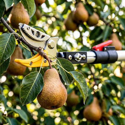 10FT Telescopic Pole Pruner, Extendable Tree Pruner with Fruit Picker
