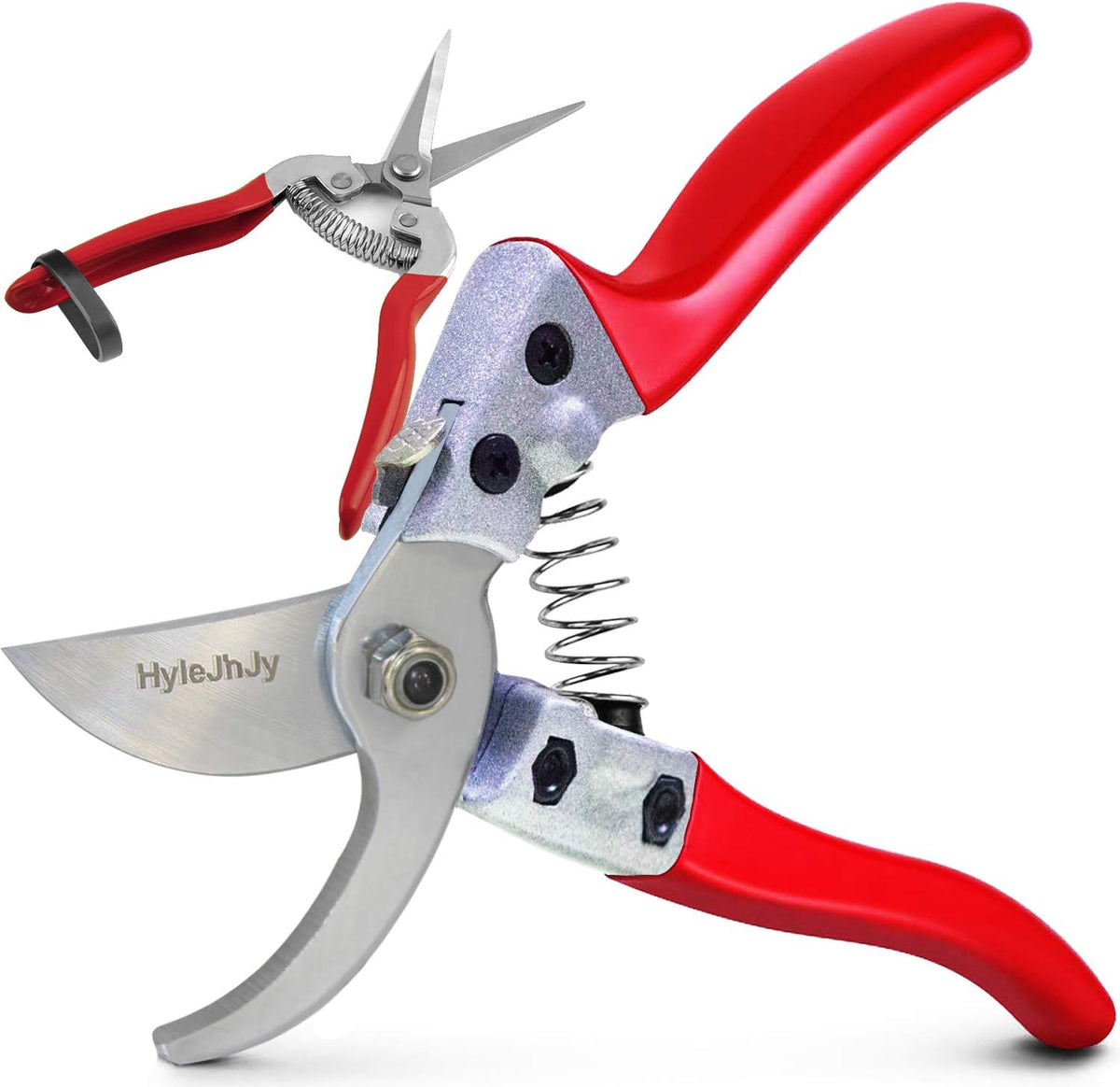 Pruning Shears with Stainless SK5 Steel Blades+Straight Tip Gardening Shears Garden Shears Garden Clippers Florist Scissors Hand Pruners Garden Tools Gardening Tools Set,Red
