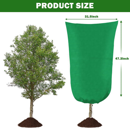 4 Pack Plant Covers Freeze Protection, 31.5" W x47.3 H Frost Cloth