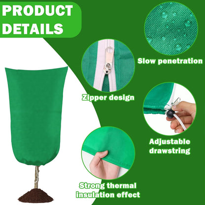 4 Pack Plant Covers Freeze Protection, 31.5" W x47.3 H Frost Cloth