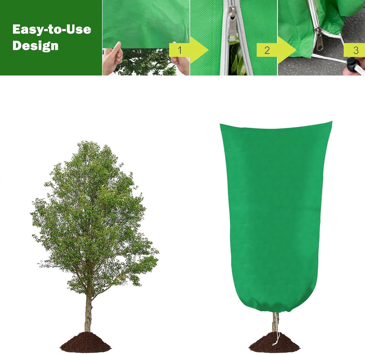 4 Pack Plant Covers Freeze Protection, 31.5" W x47.3 H Frost Cloth