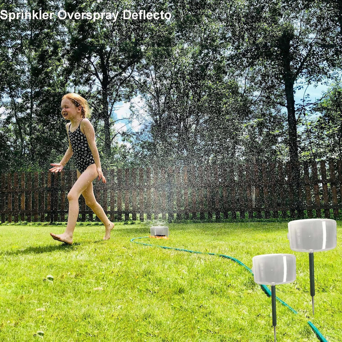 2pc Sprinkler Splash Shield for Lawns, Underground Sprinkler Guard (15in)