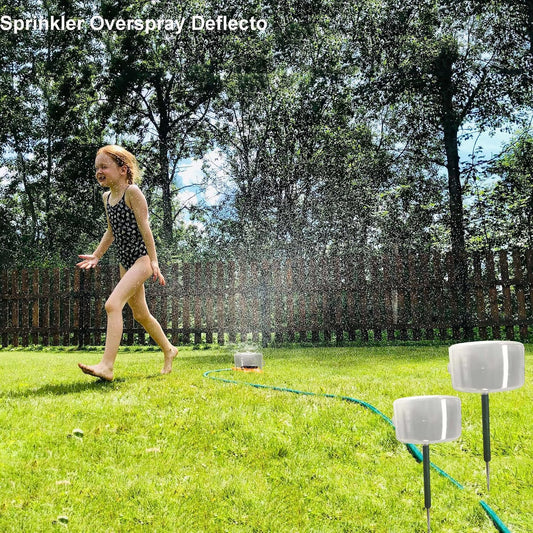 2pc Sprinkler Splash Shield for Lawns, Underground Sprinkler Guard (15in)