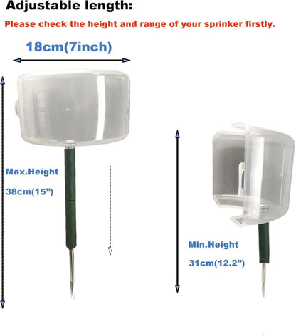 2pc Sprinkler Splash Shield for Lawns, Underground Sprinkler Guard (15in)