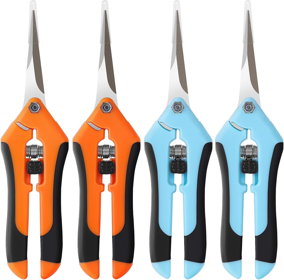 4 Pack Pruning Shears 6.5 Inch Stainless Steel Garden Scissors