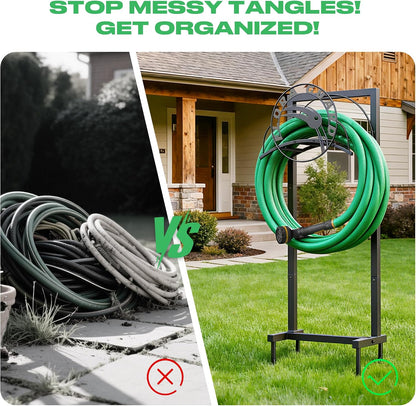 Garden Hose Holder Stand, Freestanding Hose Hanger