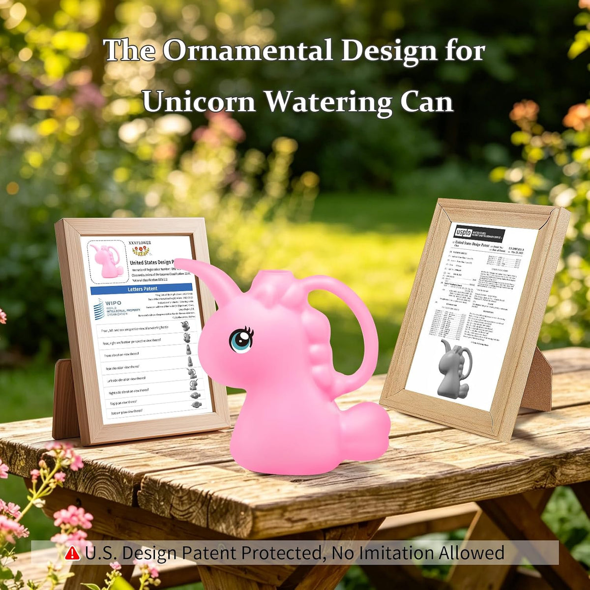 Small Watering Can for Indoor Plants 1/4 Gallon 1L Pink