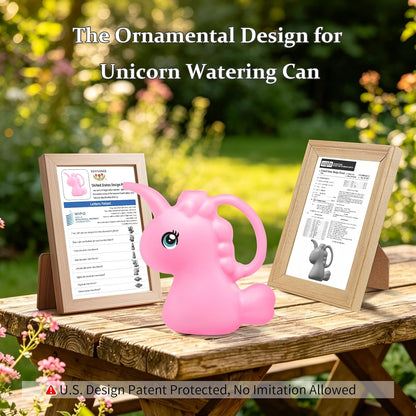 Small Watering Can for Indoor Plants 1/4 Gallon 1L Pink