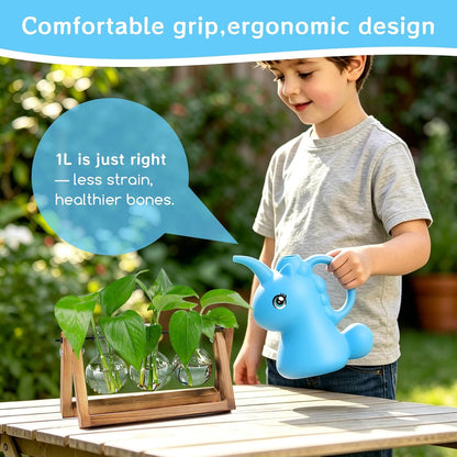 Small Watering Can for Indoor Plants 1/4 Gallon 1L Pink