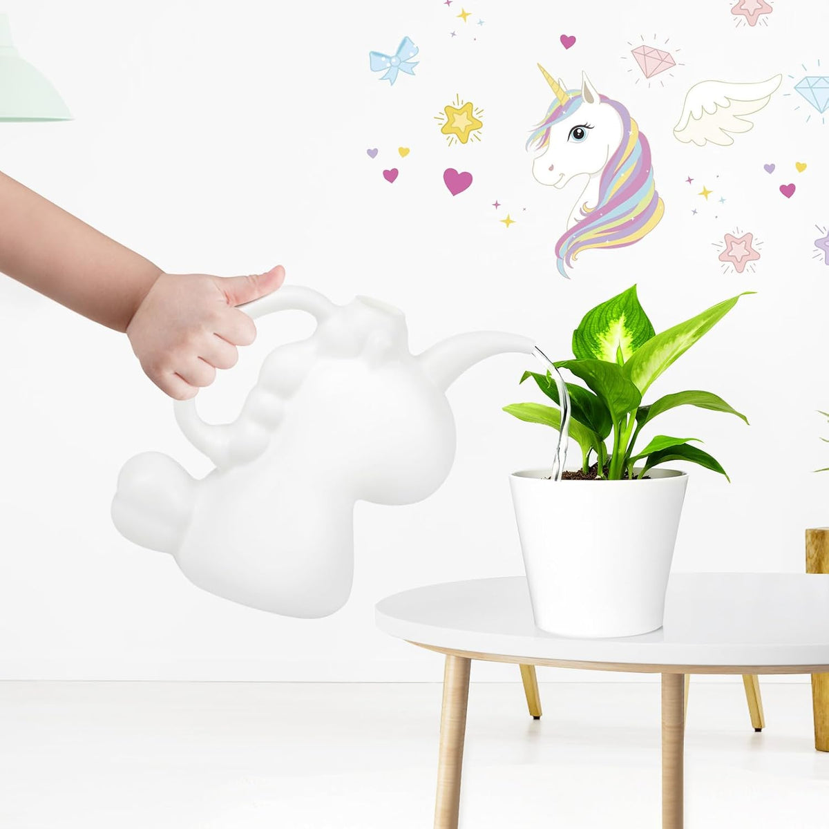 Small Watering Can for Indoor Plants 1/4 Gallon 1L Pink