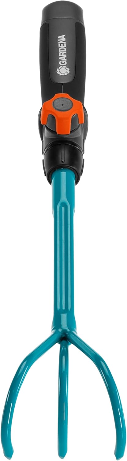combisystem Hand Rake: Wire Hand rake for Raking up Garden Waste, 12 cm Working Width, Steel, Ergonomic Handle, Corrosion Protection (8919-20)