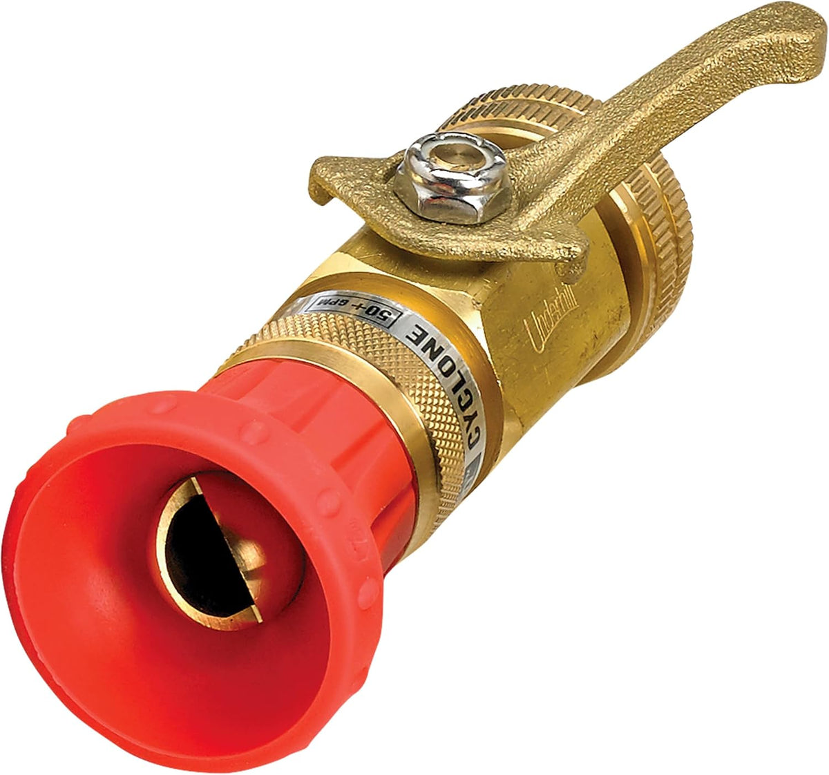 Precision Cyclone Garden Water Hose Nozzle with High Flow Control Valve, 50+ GPM 80 PSI, 3/4-Inch MHT by 1-Inch FHT Adapter, HN5000CV