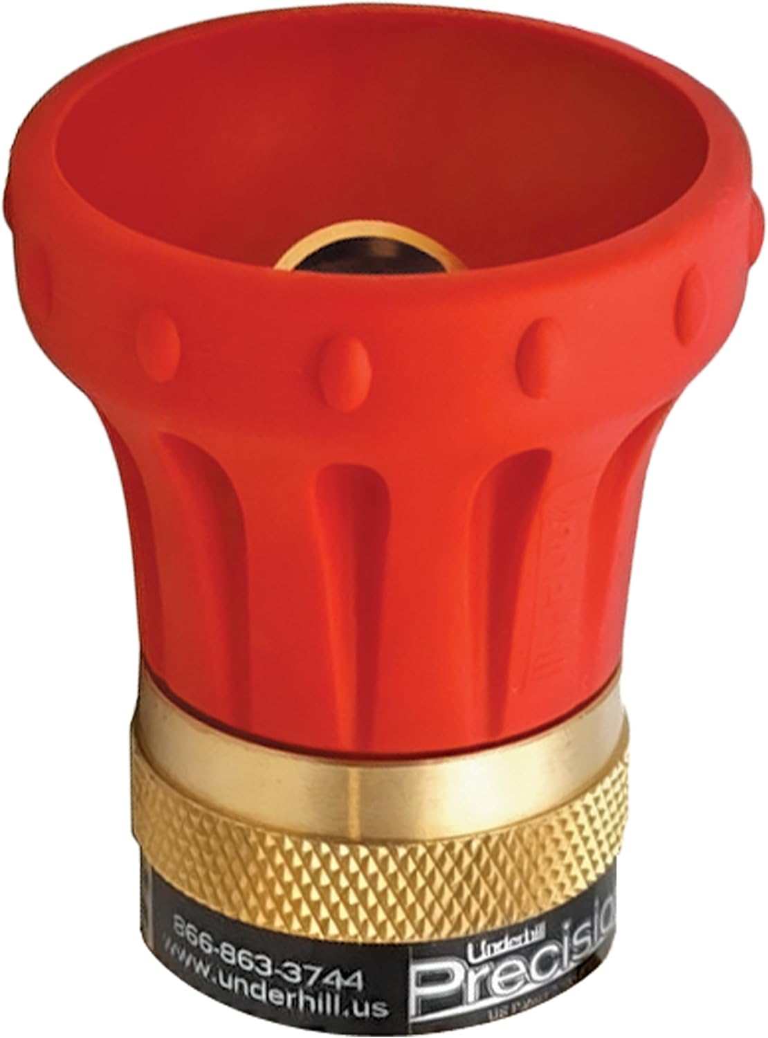 Precision Cyclone Garden Water Hose Nozzle with High Flow Control Valve, 50+ GPM 80 PSI, 3/4-Inch MHT by 1-Inch FHT Adapter, HN5000CV