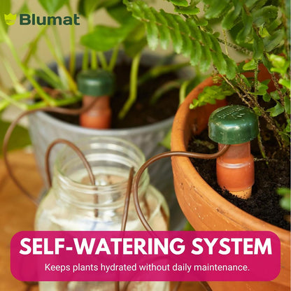 Blumat Plant Watering Devices | Classic XL Self Watering Planter Insert | Automatic Drip Plant Watering Stakes for Pots | Prevents Overwatering and Underwatering for Healthy Growth | 2 Pack