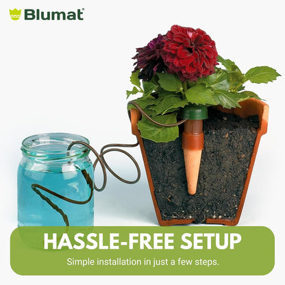 Blumat Plant Watering Devices | Classic XL Self Watering Planter Insert | Automatic Drip Plant Watering Stakes for Pots | Prevents Overwatering and Underwatering for Healthy Growth | 2 Pack