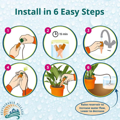 Blumat Plant Watering Devices | Classic XL Self Watering Planter Insert | Automatic Drip Plant Watering Stakes for Pots | Prevents Overwatering and Underwatering for Healthy Growth | 2 Pack