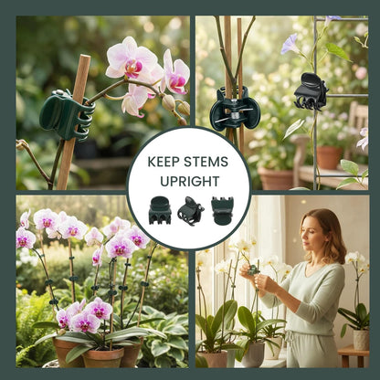 100pcs Standard Orchid Clips, Small Plant Clips for Thin Stem Vines