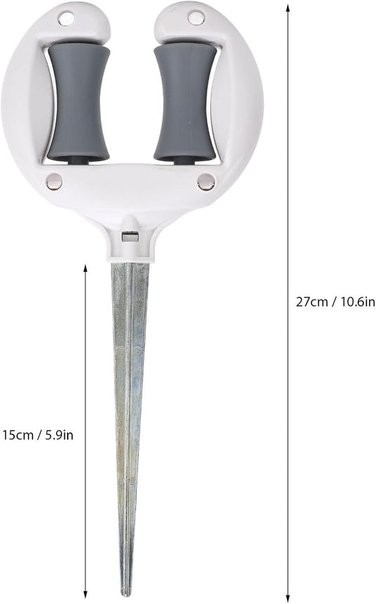 3Pcs Garden Hose Guide Nail, 10.6In Metal Garden Hose Guide Spike Roller Reel Lawn Hose Support Spike Hose Guide Stakes Hose Holder for Yard Lawn Garden Plant Protection