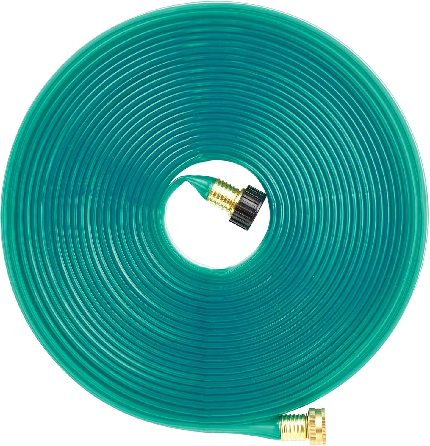2-in-1 Sprinkler Soaker Hose 25 ft, Kink-Free Water Hose with Holes