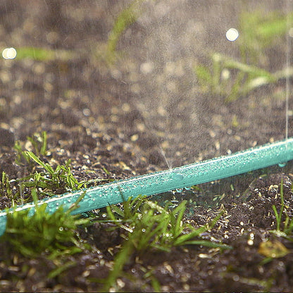 2-in-1 Sprinkler Soaker Hose 25 ft, Kink-Free Water Hose with Holes