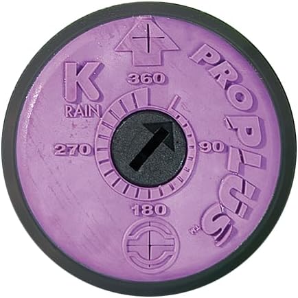 ProPlus 3/4" Reclaimed Water (RCW) Gear Drive Rotor Sprinkler 4 1/2" Pop-Up | 22' - 50' Spray Distance, 40° - 360° Arc Spray Pattern with Full-Circle | Includes Install Kit (4 Pack)