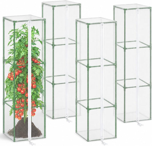Garden Tomato Plant Cover Netting, Fits 40–50" Square Tomato Cages