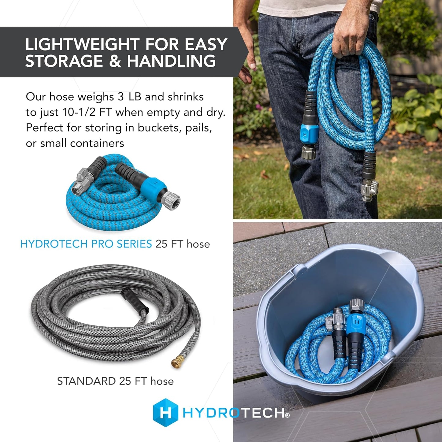 Pro Series 25 ft Max Flow Garden Hose, 3/4 in Diameter