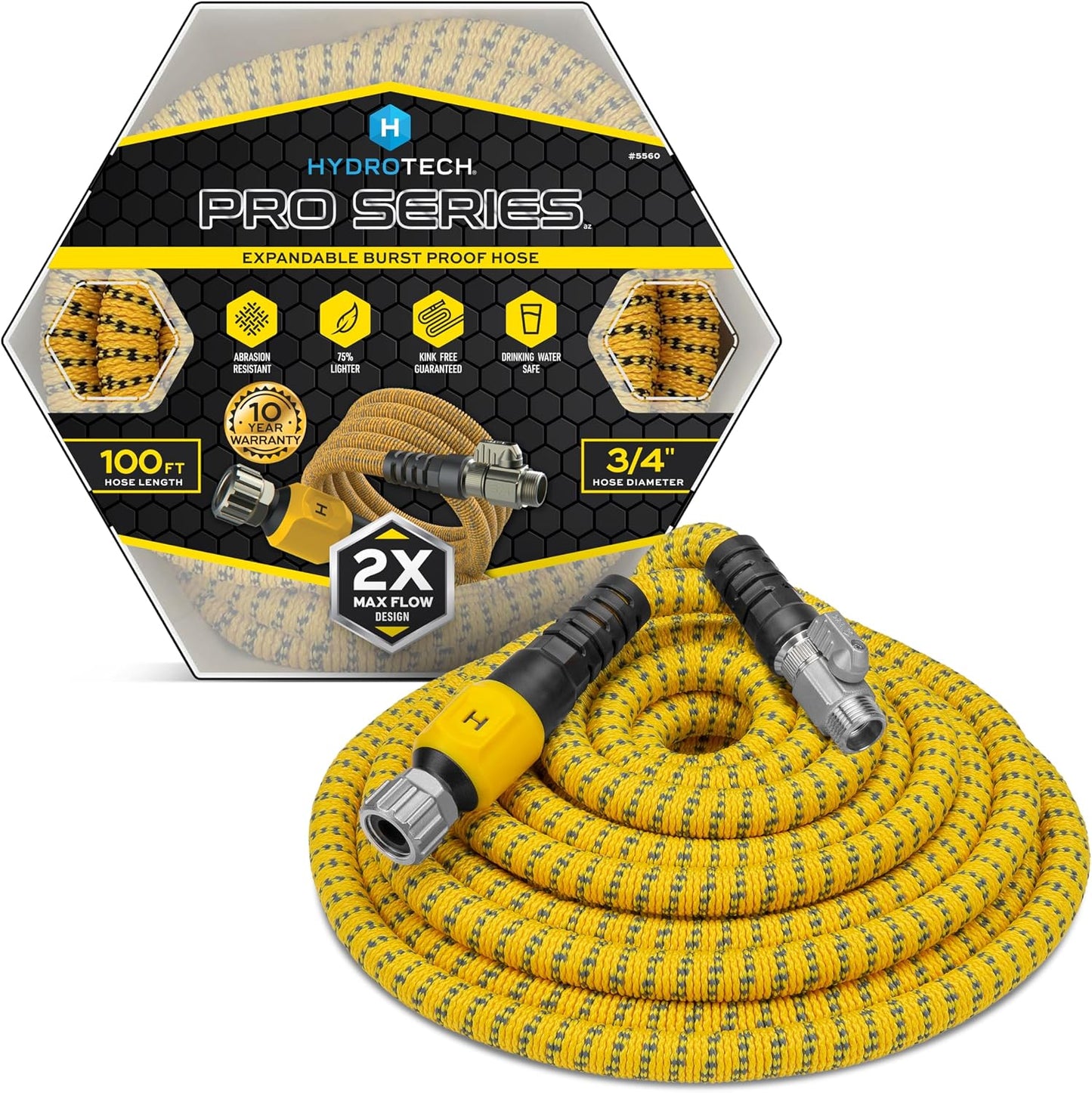 Pro Series 25 ft Max Flow Garden Hose, 3/4 in Diameter