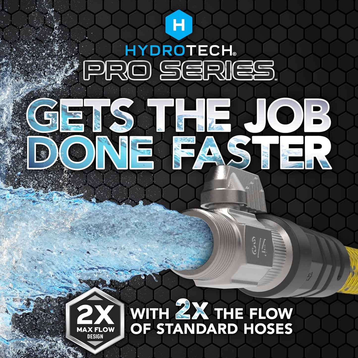 Pro Series 25 ft Max Flow Garden Hose, 3/4 in Diameter