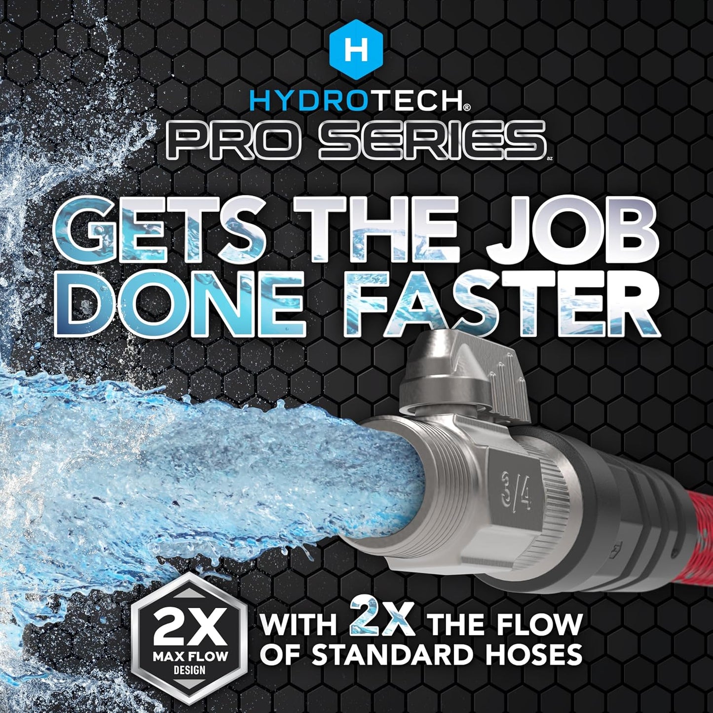Pro Series 25 ft Max Flow Garden Hose, 3/4 in Diameter