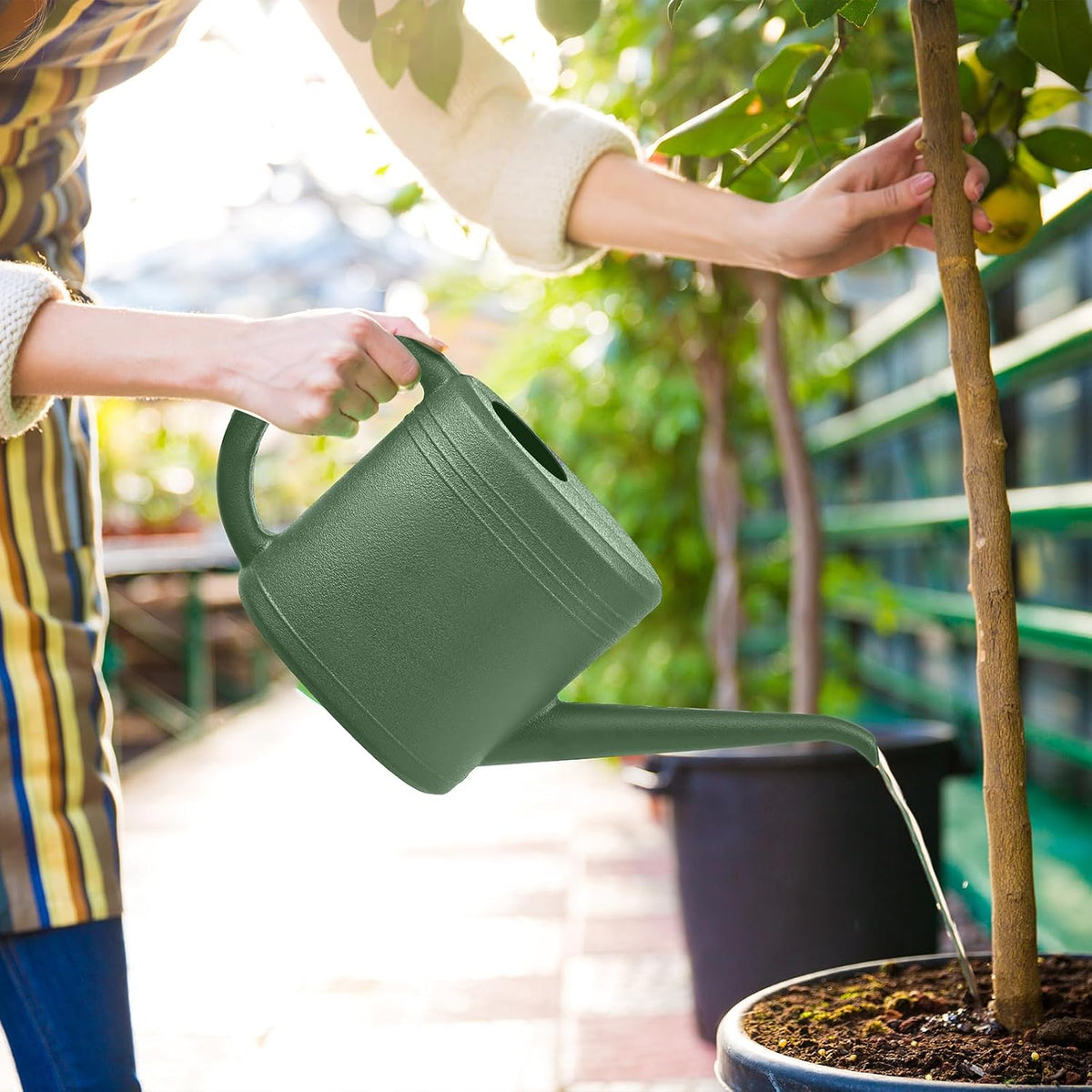 Watering Can for Garden Indoor Plants Outdoor Plant House Flower - 1/4 Gallon - Deep Blue