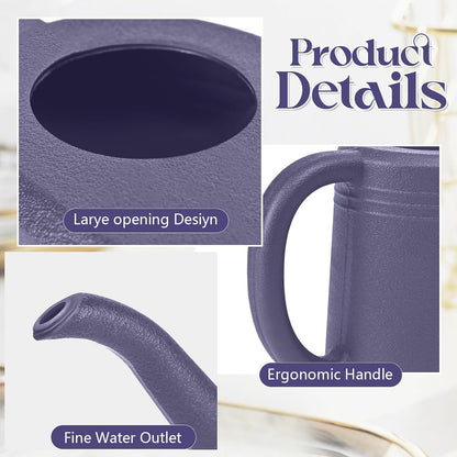 Watering Can for Garden Indoor Plants Outdoor Plant House Flower - 1/4 Gallon - Deep Blue