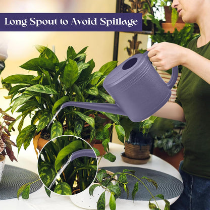 Watering Can for Garden Indoor Plants Outdoor Plant House Flower - 1/4 Gallon - Deep Blue