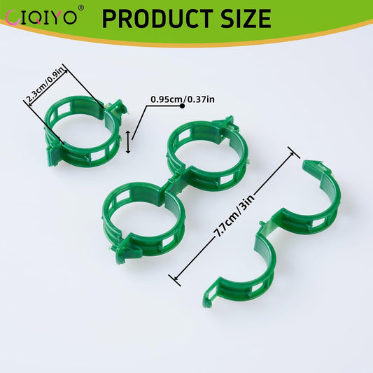 100 Pcs Plant Support Clips,Plastic Clips for Securing Plants