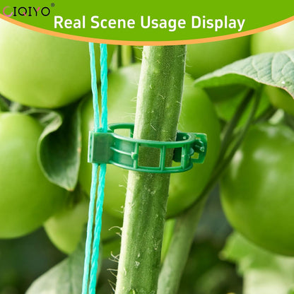 100 Pcs Plant Support Clips,Plastic Clips for Securing Plants