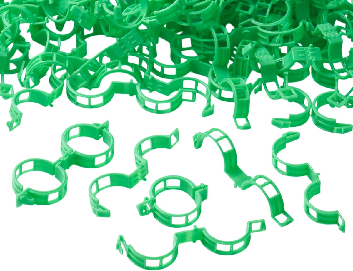 100 Pcs Plant Support Clips,Plastic Clips for Securing Plants