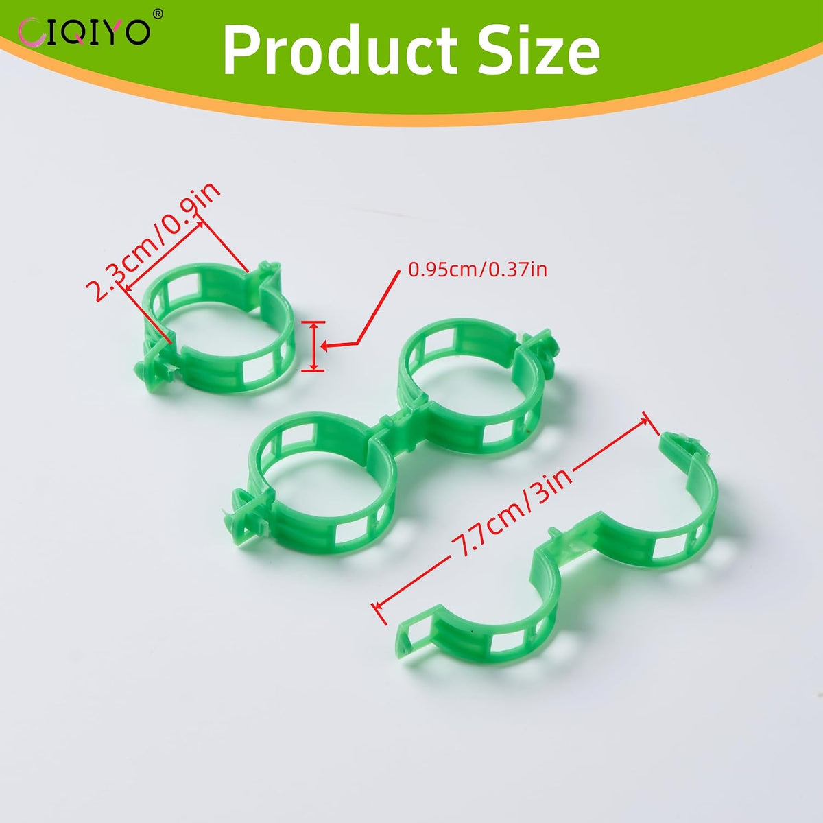 100 Pcs Plant Support Clips,Plastic Clips for Securing Plants