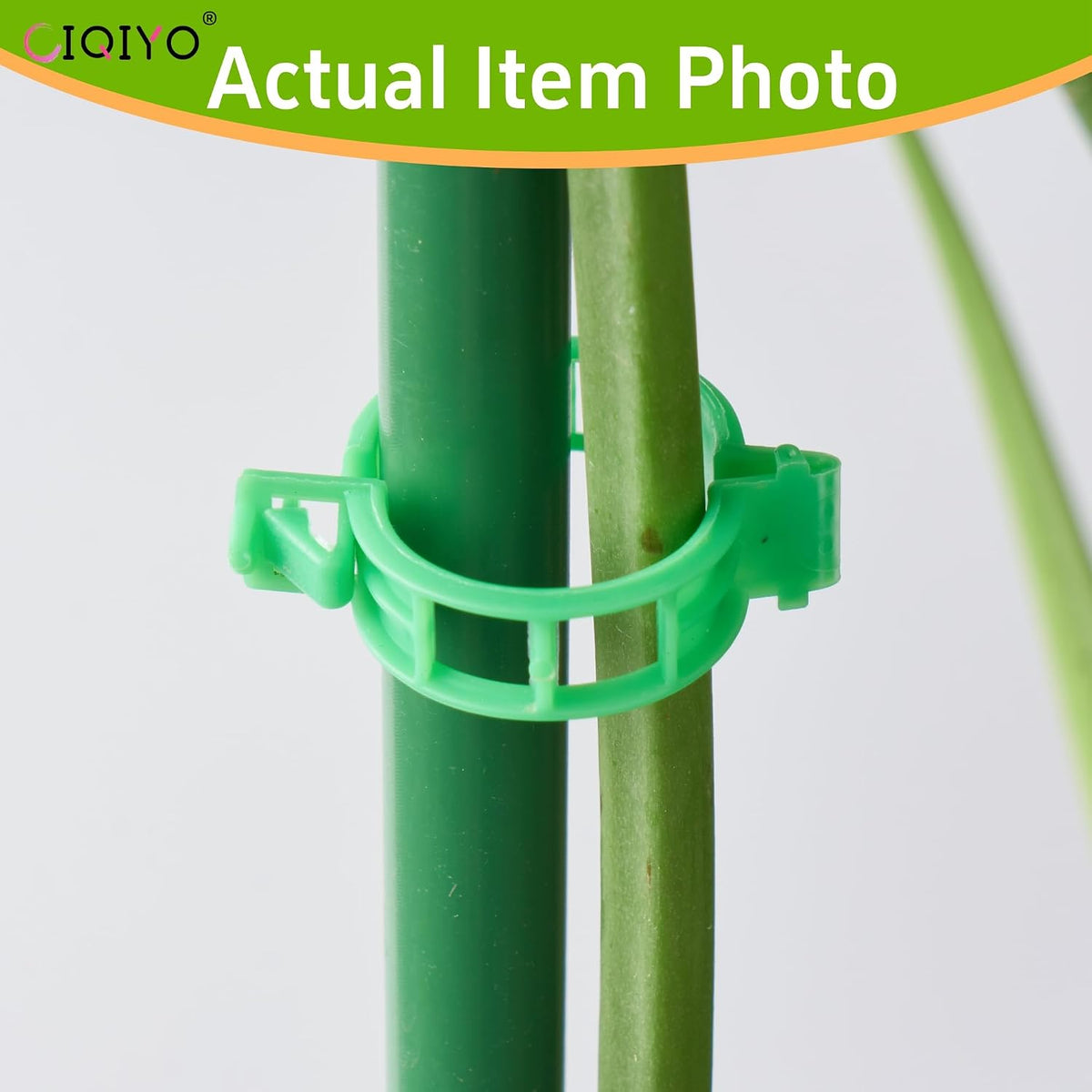 100 Pcs Plant Support Clips,Plastic Clips for Securing Plants