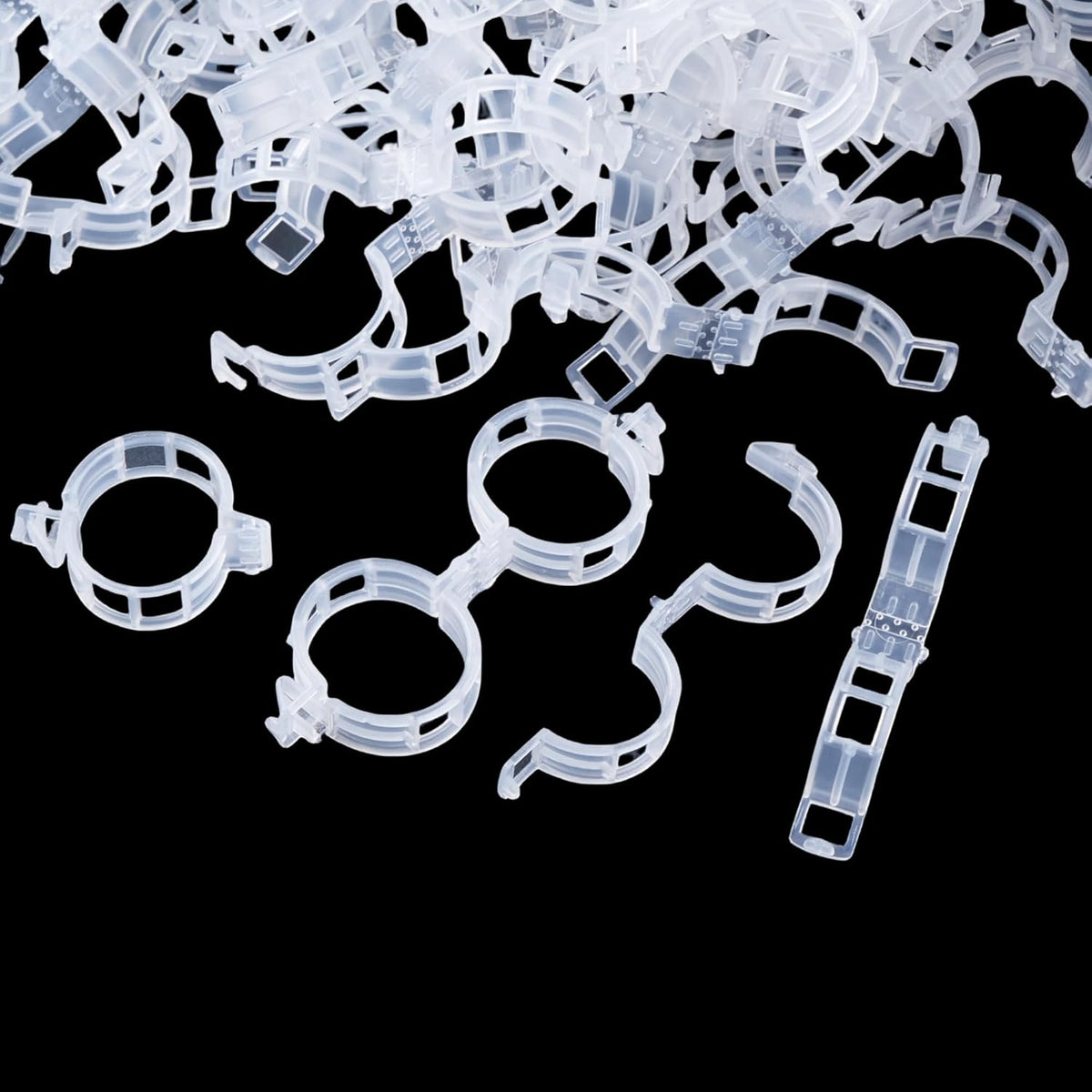 100 Pcs Plant Support Clips,Plastic Clips for Securing Plants