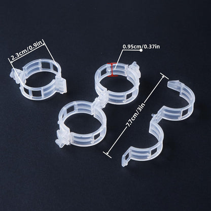 100 Pcs Plant Support Clips,Plastic Clips for Securing Plants