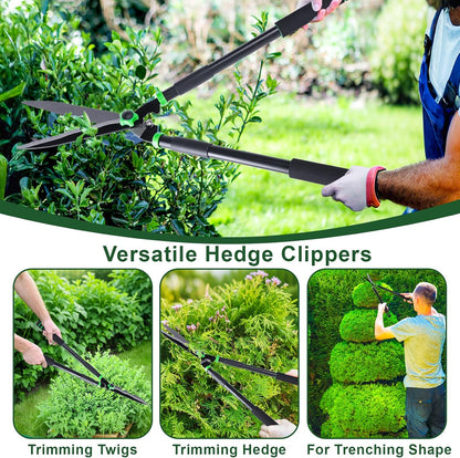 29.5" Hedge Shears,Professional Pruning Shears For Gardening,Sharp Hedge Clippers Handheld With Comfort Grip Handles,Carbon Steel Garden Clippers Handheld for Precise Trimming Gardening Tools