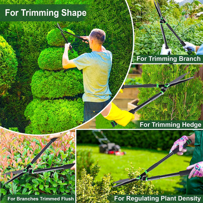 29.5" Hedge Shears,Professional Pruning Shears For Gardening,Sharp Hedge Clippers Handheld With Comfort Grip Handles,Carbon Steel Garden Clippers Handheld for Precise Trimming Gardening Tools