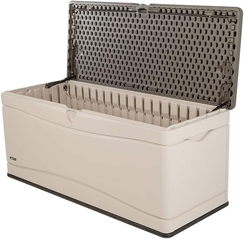 60012 Extra Large Deck Box, 130 Gallon, Desert Sand/Brown