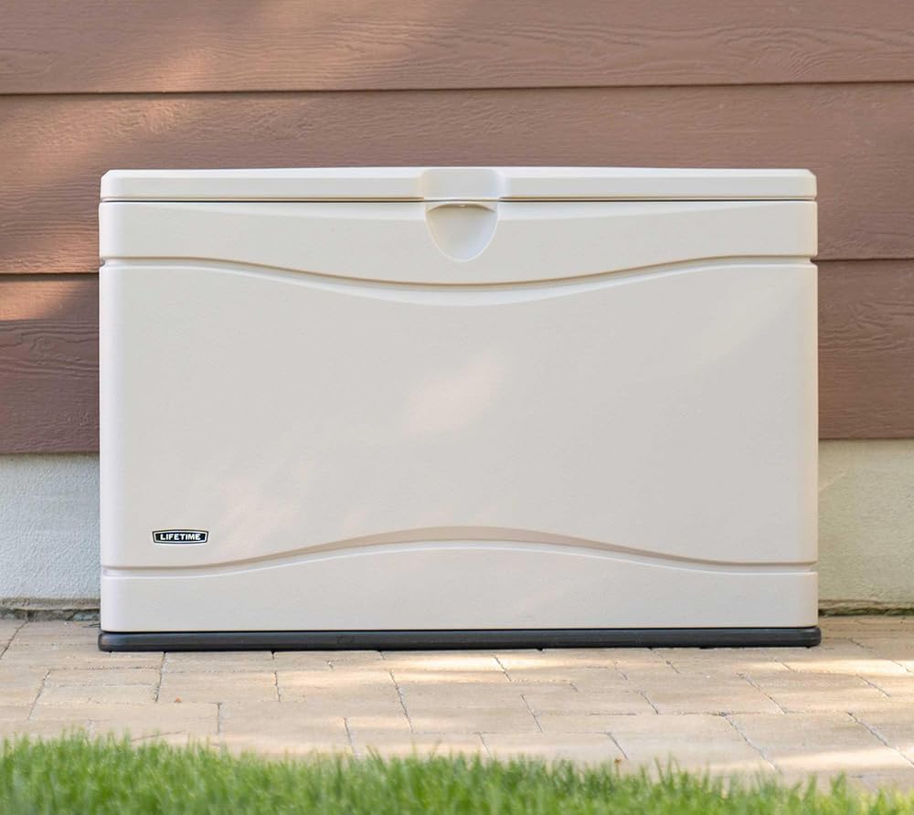 60012 Extra Large Deck Box, 130 Gallon, Desert Sand/Brown