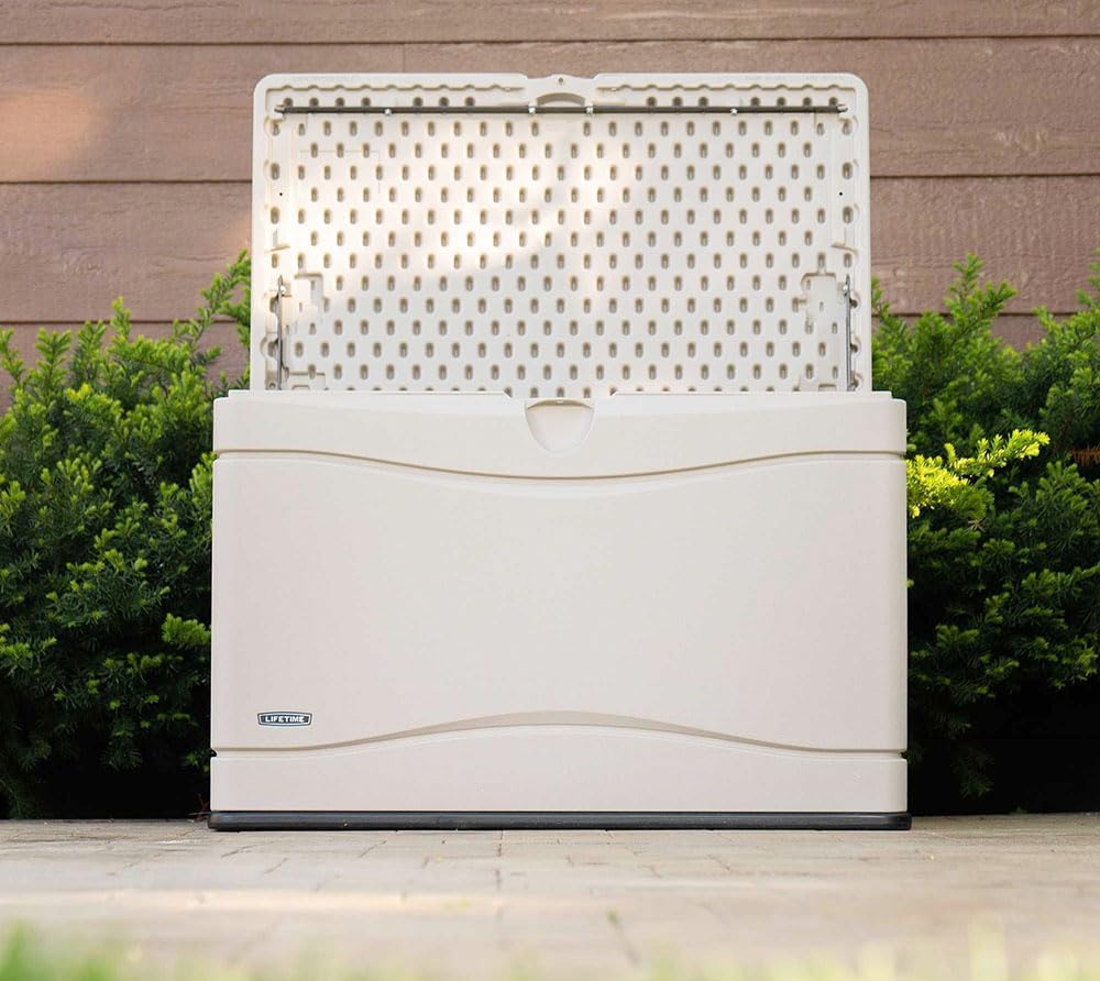 60012 Extra Large Deck Box, 130 Gallon, Desert Sand/Brown